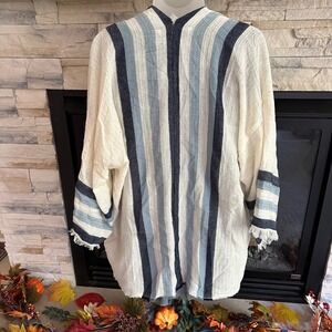 Michael Stars‎ Evereve Kimono Cover Up Blue Open Front Bohemian Casual OS